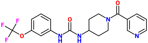 (image for) MC080084 1-(1-Nicotinoylpiperidin-4-yl)-3-(3-(trifluoromethoxy)phenyl)urea